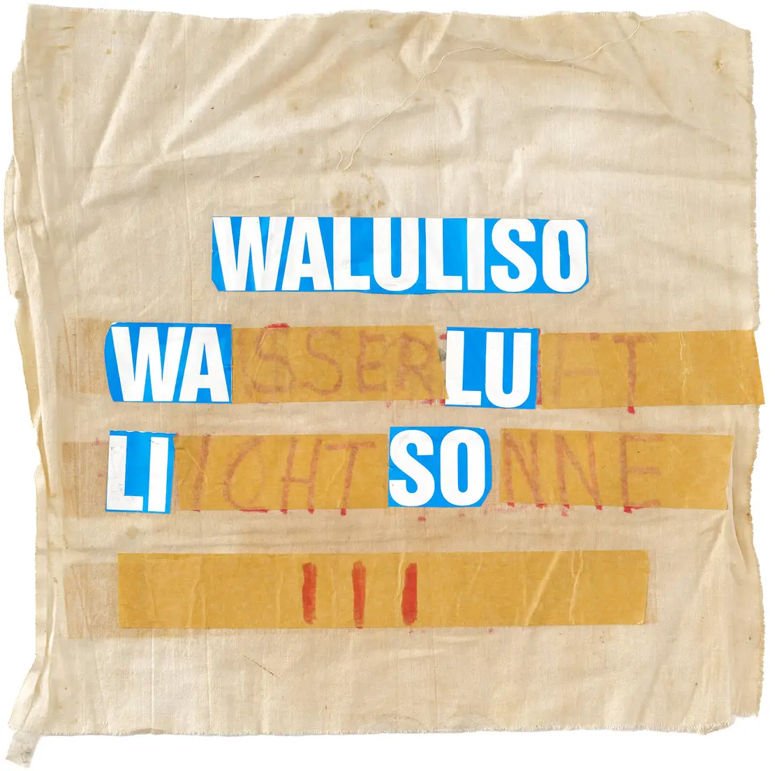 Friedensfahne aus dem Besitz von Waluliso, Wien Museum, Foto: TimTom