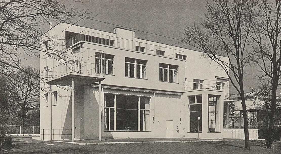Gartenansicht der Villa Beer, 1930, Foto: Julius Scherb