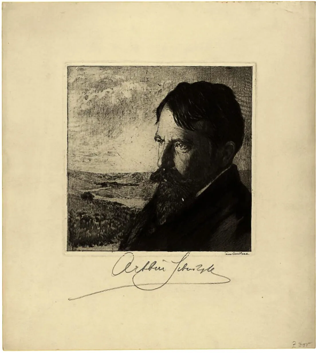 Emma Löwenstamm: Arthur Schnitzler, Radierung, um 1920, Sammlung Wien Museum  