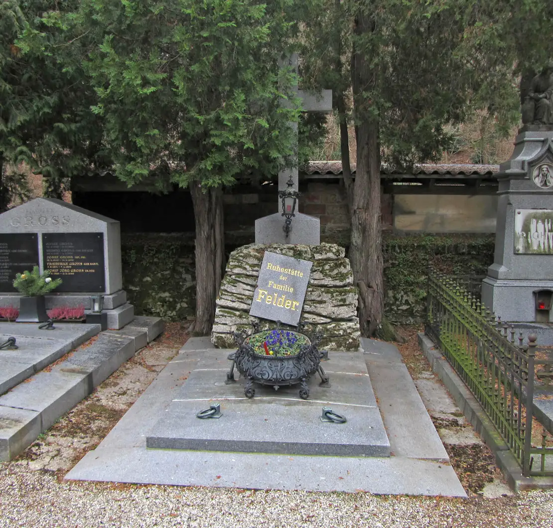Das Grab des einstigen Wiener Bürgermeisters Cajetan Felder in Weidling (Niederösterreich). Foto: Christian Hlavac