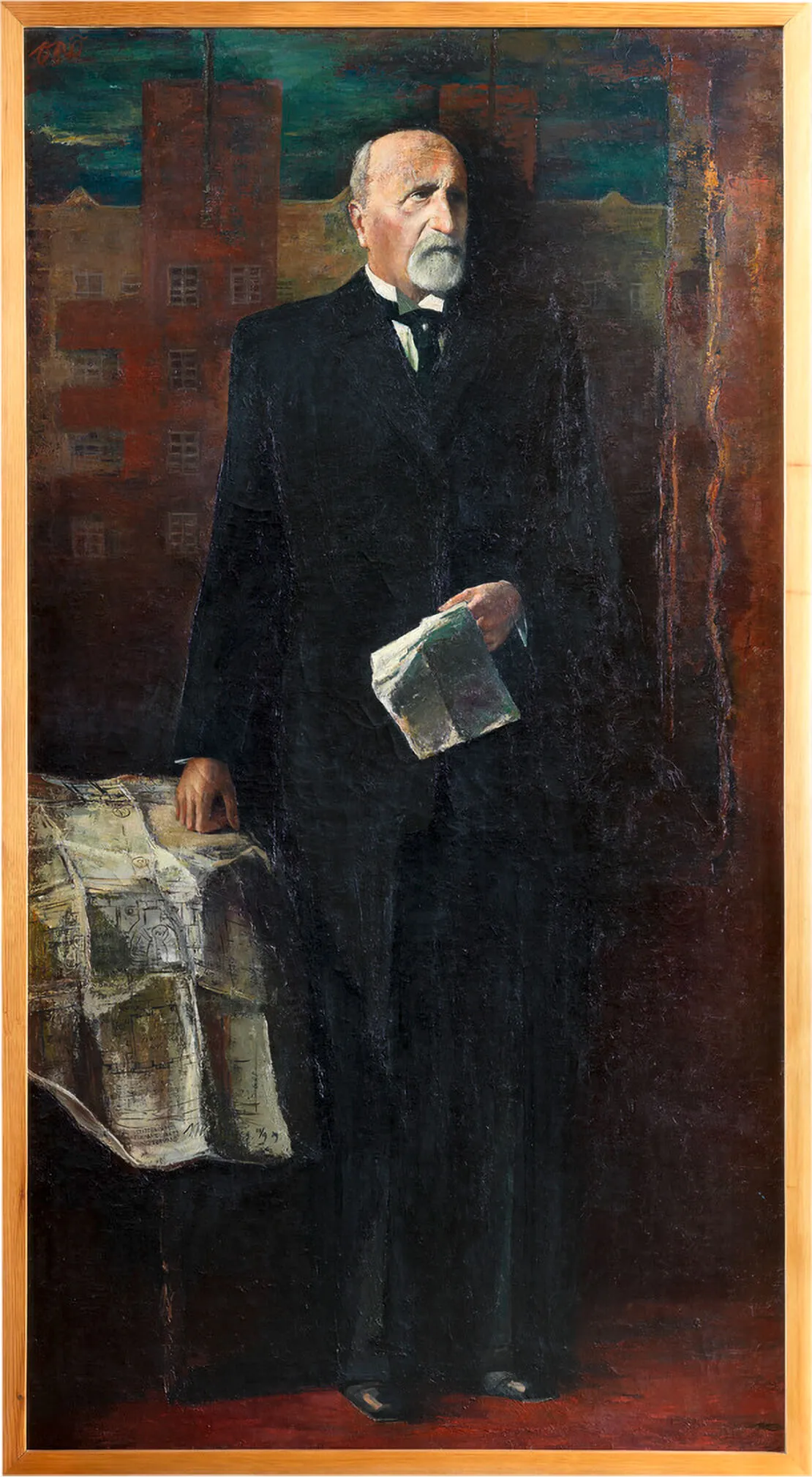 Otto Rudolf Schatz: Porträt des Bürgermeisters Karl Seitz, 1946, Wien Museum, © Bildrecht 2020