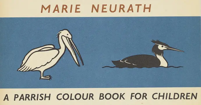 Marie Neurath: The Wonder World of Birds, London 1953, Otto and Marie Neurath Isotype Collection, University of Reading (Ausschnitt)