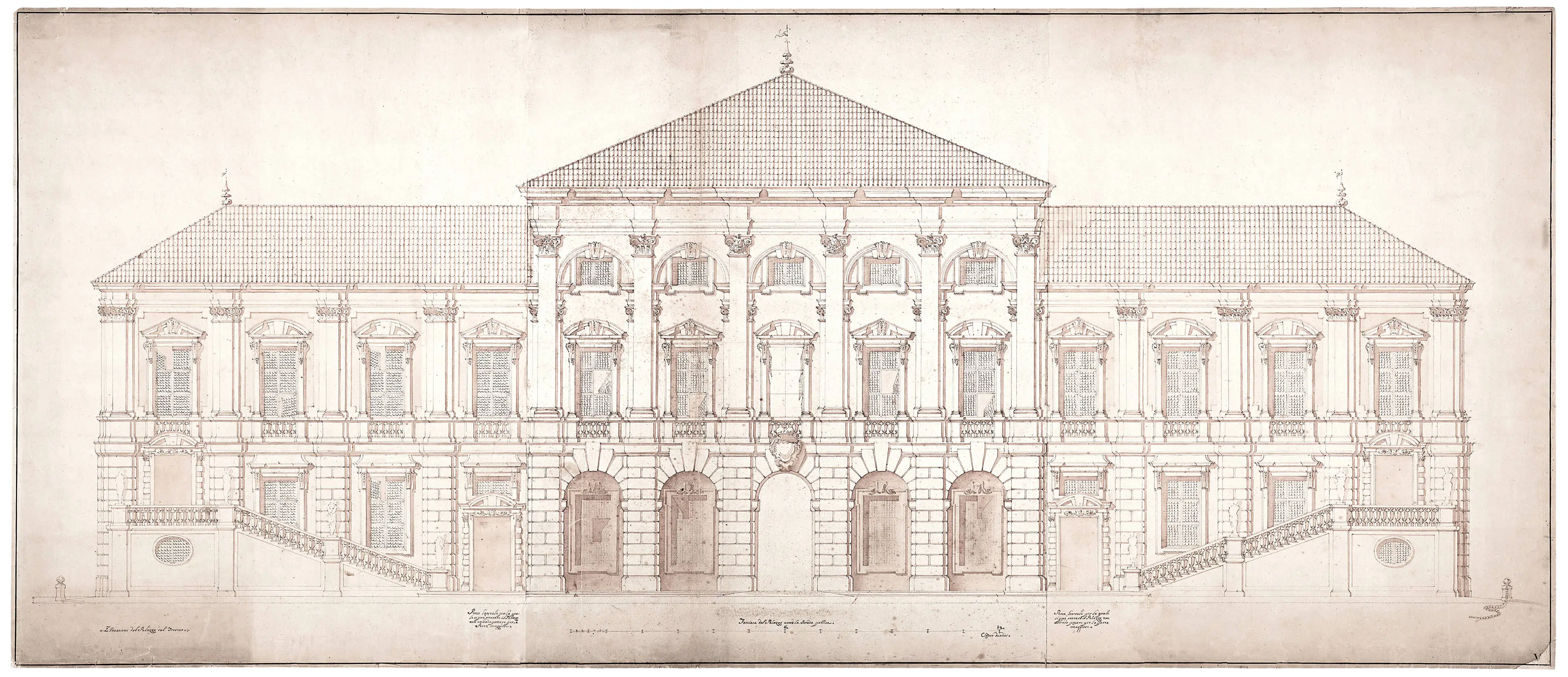 Domenico Egidio Rossi: Entwurf für das Gartenpalais Liechtenstein, 1688, © LIECHTENSTEIN. The Princely Collections, Vaduz-Vienna  