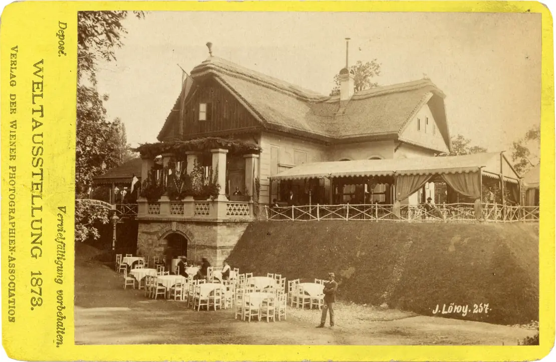 Ungarisches Weinhaus auf der Wiener Weltausstellung, 1873, Verlag der Wiener Photographen-Association, Wien Museum