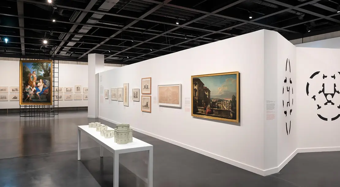 Ausstellungsansicht „Fischer von Erlach. Entwurf einer historischen Architektur“, Foto: Werner Feiersinger