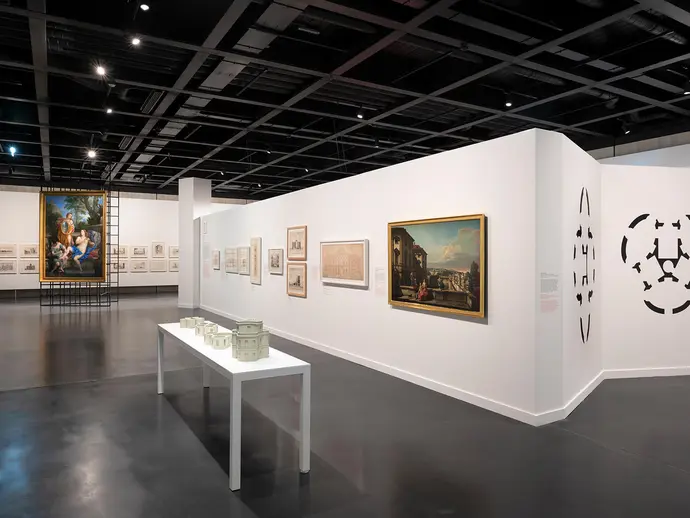 Ausstellungsansicht „Fischer von Erlach. Entwurf einer historischen Architektur“, Foto: Werner Feiersinger