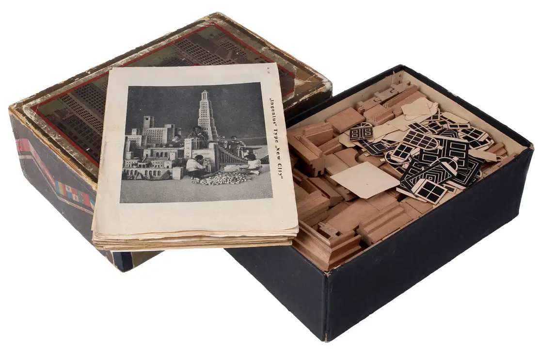 Holzbaukasten „Ingenius Baby, New City“, Inv.Nr. 35119, 1924, Foto: Technisches Museum Wien/Bildarchiv