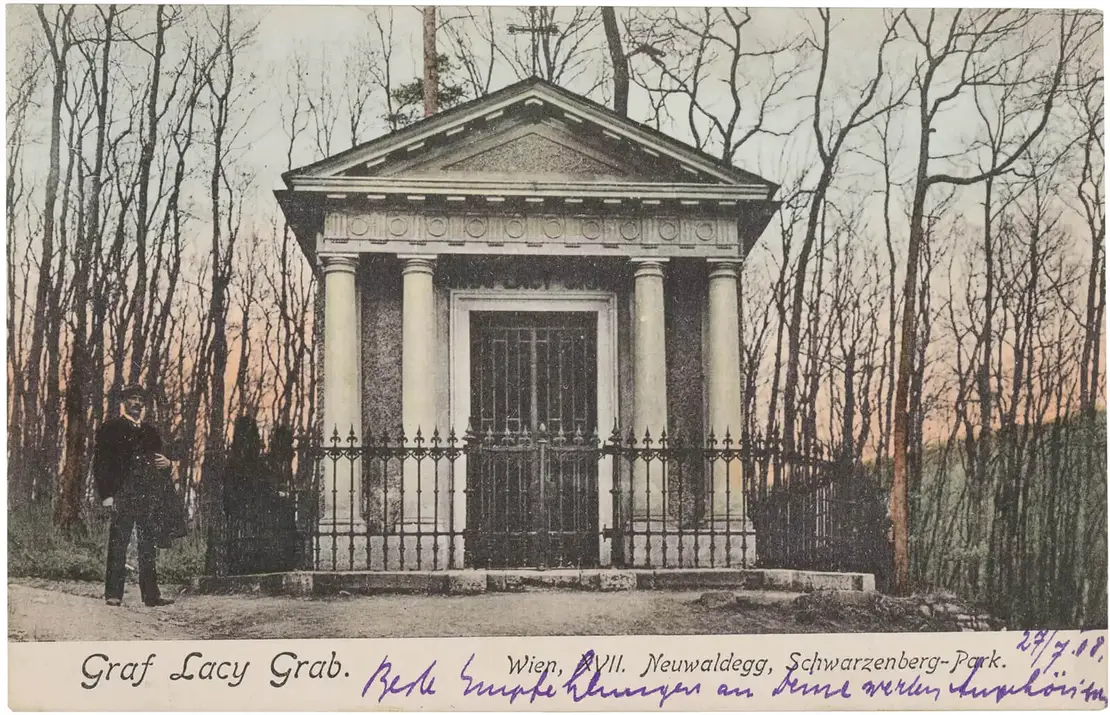 Lacy-Grabmal, Ansichtskarte, 1908 (Gebrauch), Wien Museum  