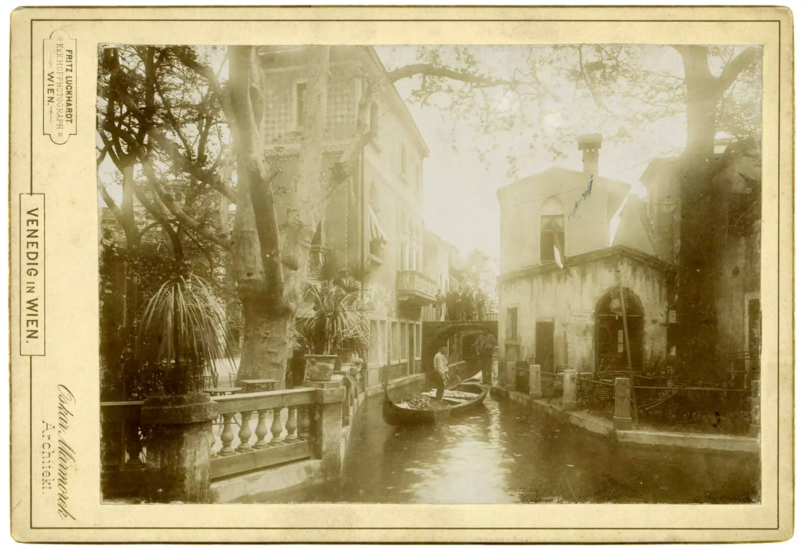 Ansicht aus „Venedig in Wien“, 1895. Photographie von Fritz Luckhardt. Wien Museum