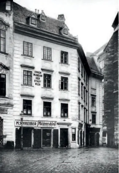 Das Uhrenmuseum am Schulhof 2, Aufnahme von 1927, Wien Museum