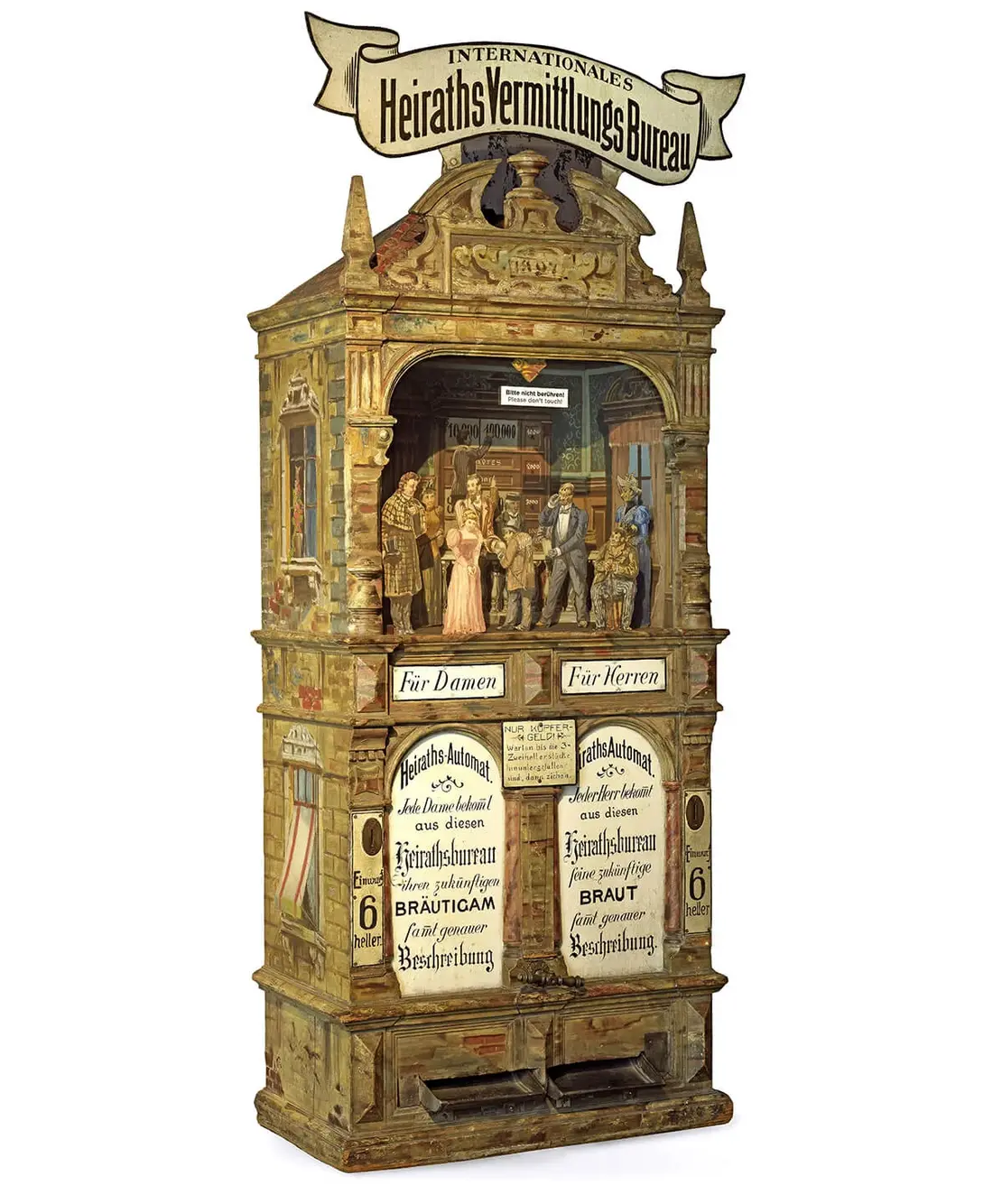 Automat „Internationales HeirathsVermittlungsBureau“, 1897, Wien Museum