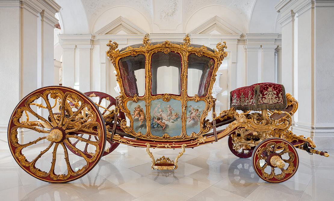François Boucher (1703–1770); Nicolas Pineau (1684–1754): Der Goldene Wagen des Fürsten Joseph Wenzel I. von Liechtenstein , 1738, © LIECHTENSTEIN. The Princely Collections, Vaduz–Vienna 