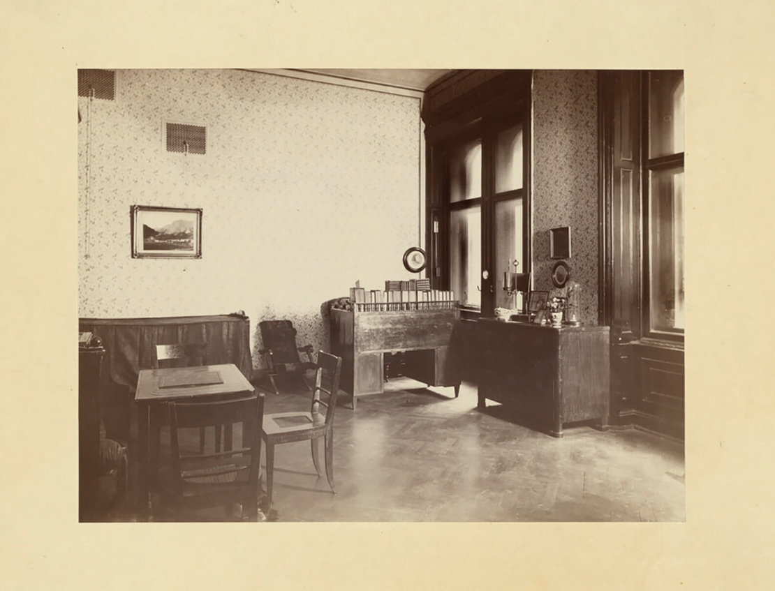 Das ‚Grillparzer-Zimmer‘ im Rathaus, Zustand 1891, Wien Museum 