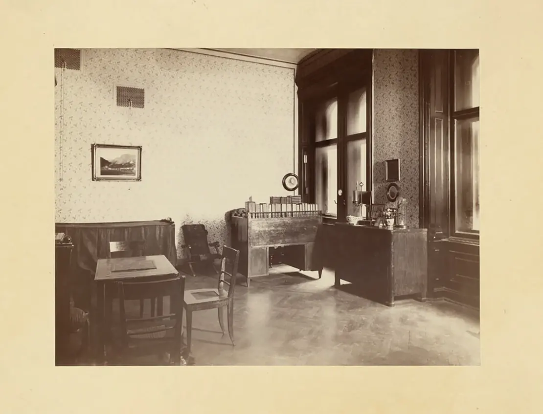 Das ‚Grillparzer-Zimmer‘ im Rathaus, Zustand 1891, Wien Museum  