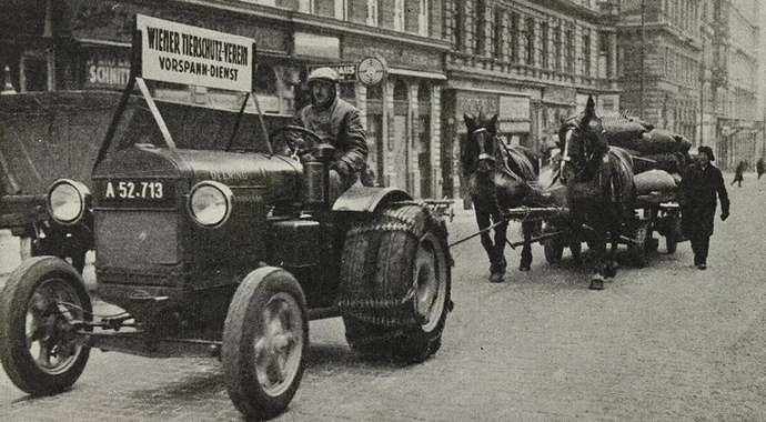 Vorspanndienst des Wiener Tierschutz-Verein, Ansichtskarte, 1930–1938, Wien Museum