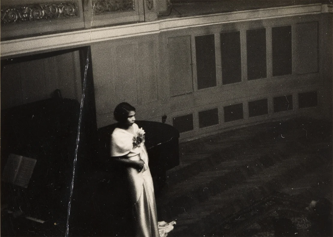 Marian Anderson bei einem Auftritt in Wien, Foto: Robert Haas, um 1935, Wien Museum, Inv.-Nr. 302074/2  