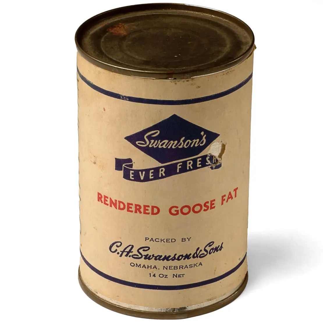 Dose mit Gänsefett, aus der US-amerikanischen Lebensmittelhilfe nach dem Zweiten Weltkrieg, Foto: Fotostudio Otto, Wien Museum, Inv.-Nr. 186127  