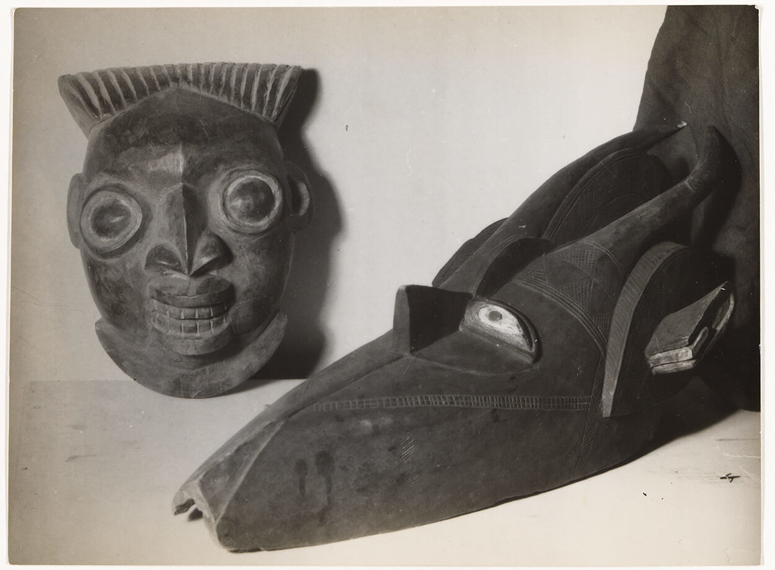 In Wien war das private Sammeln von afrikanischer Kunst ein Randphänomen. Robert Haas, Masken aus Westafrika, 1933-34, Wien Museum 