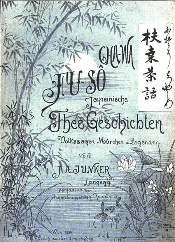 Cover von Junkers „Japanischen Thee-Geschichten“ aus dem Jahr 1884  