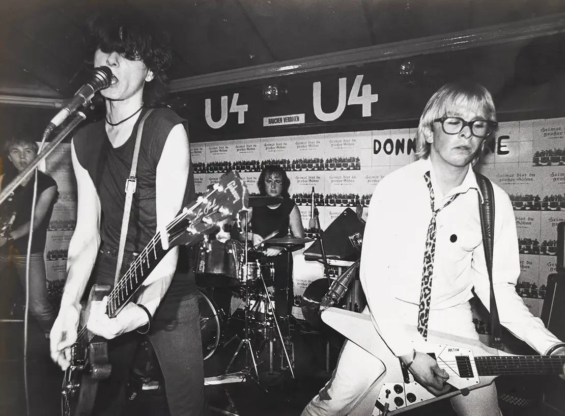 Konzert der Band Kleenex im U4, ca. 1980, Foto: Kodak/Michael Snoj