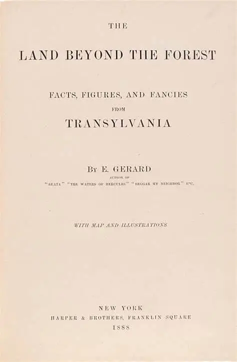 The Land Beyond the Forest von Emily Gerard, 1888  