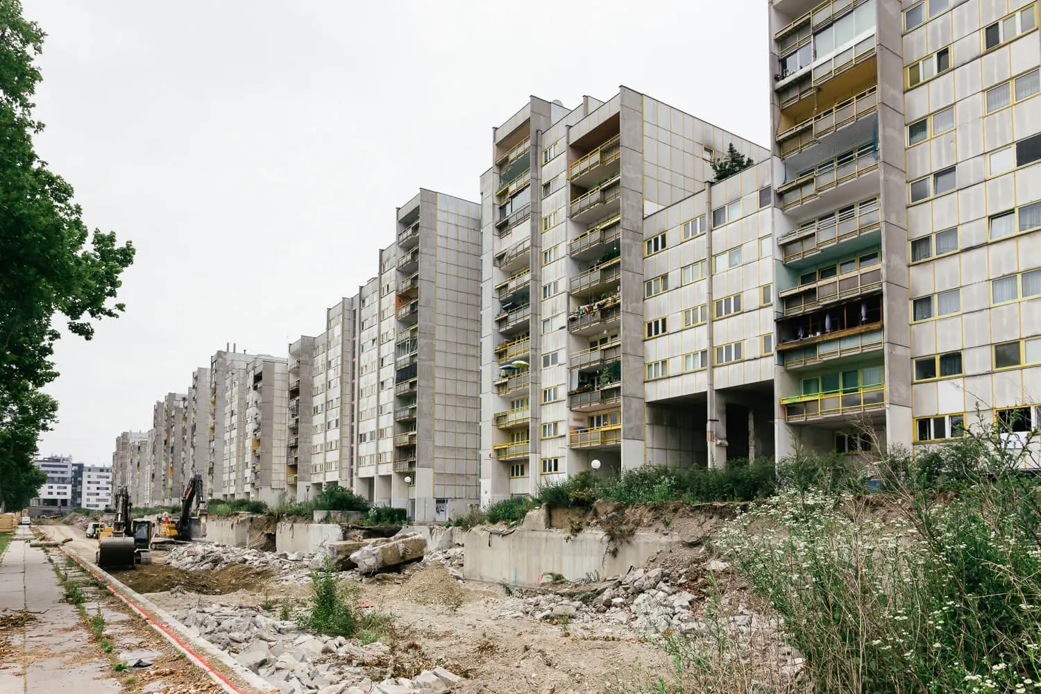 Gemeindebausiedlung am Handelskai 214, Foto: Elodie Grethen/Wien Museum  