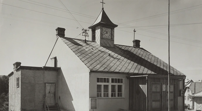 Notkirche zum hl. Josef am Wolfersberg, errichtet 1934, Foto: Martin Gerlach jun., Wien Museum, Inv.-Nr. 57572/22