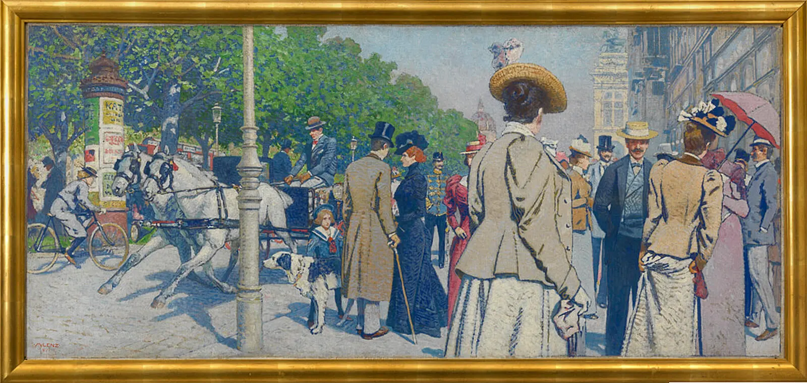 Maximilian Lenz: Sirk-Ecke (Ringstraße), Öl auf Leinwand, 1910, Wien Museum, Inv.-Nr. 18628