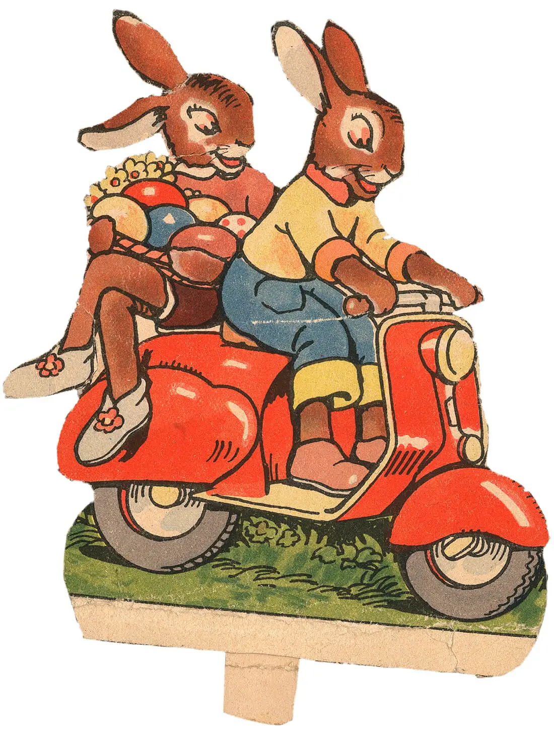 Ausschneidefigur mit Osterhasenmotiv, 1950er Jahre, Sammlung Wien Museum