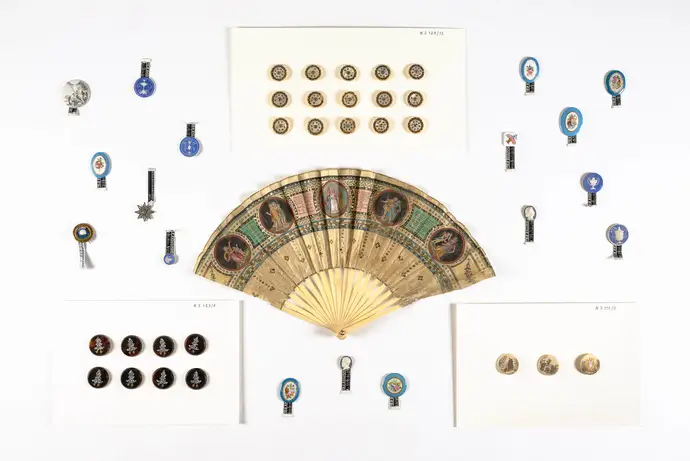 Fächer und Modeaccessoires aus der Sammlung von Siegfried Fuchs, 19. Jahrhundert, Foto: TimTom, Wien Museum