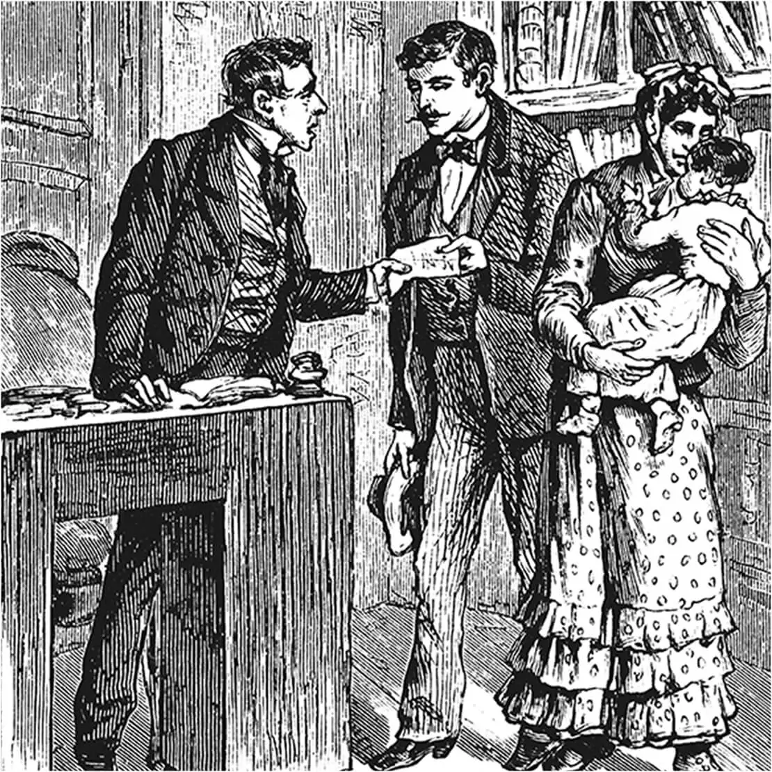 Gustav Zafaurek, Wiener Bilder (Ausschnitt): Aus der Niederösterreichischen Landes-Findelanstalt, Illustrirte Zeitung (Ausschnitt), 15. Mai 1886, Bezirksmuseum Josefstadt