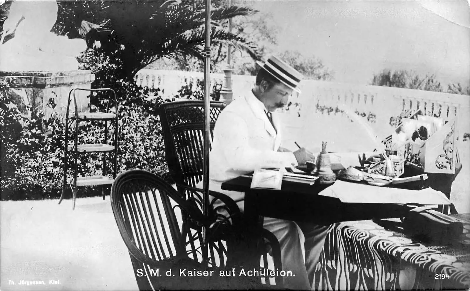 Kaiser Wilhlem auf Korfu, Stadtarchiv Kiel/Wikimedia Commons  