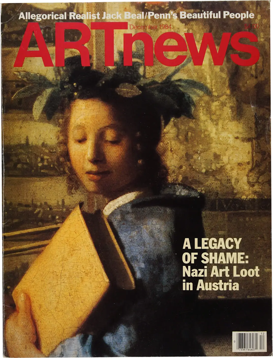 Cover der ARTnews-Ausgabe von Dezember 1984, Archiv des Wiener Wiesenthal Institut für Holocaust-Studien  