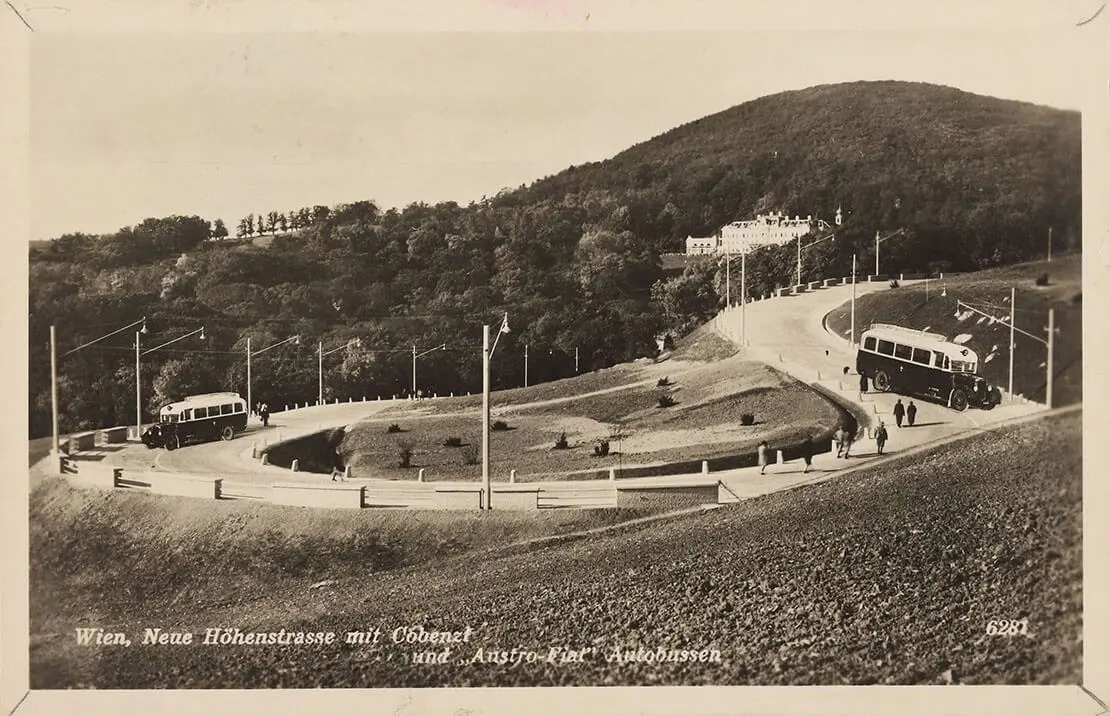 Ansichtskarte der Höhenstraße, 1936, Wien Museum