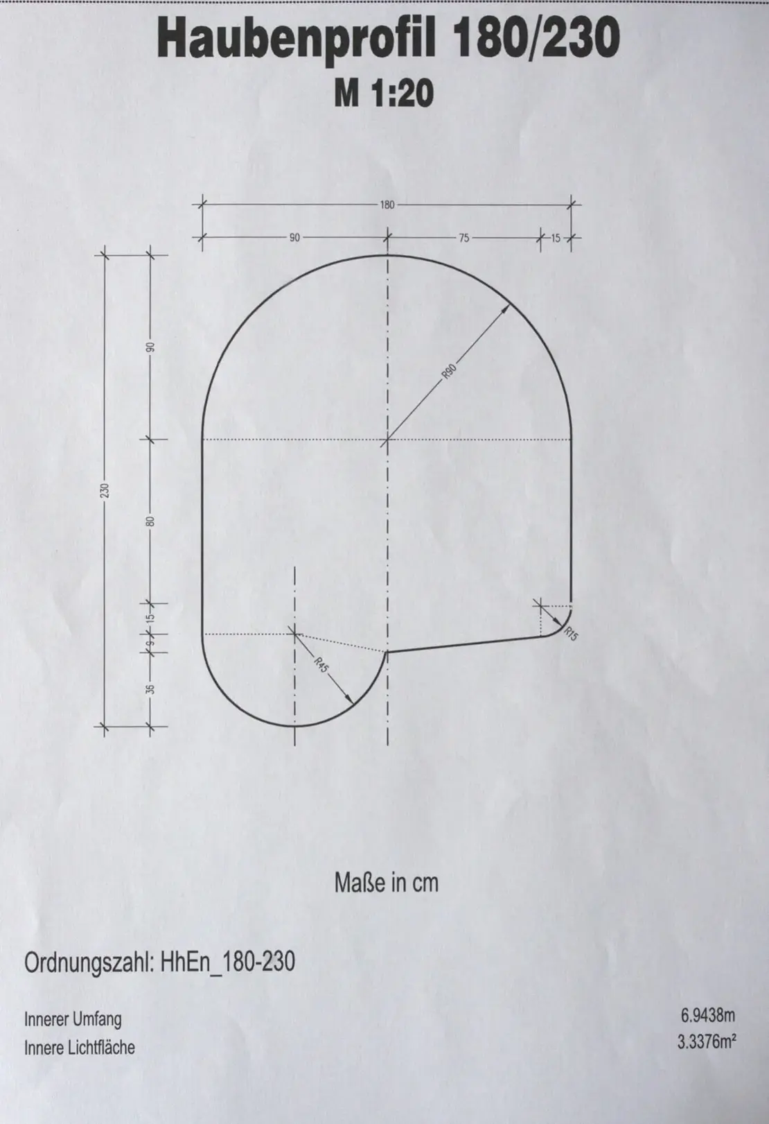 Profil des 1910 fertiggestellten neuen Gewölbes des Währinger Bachs. Foto: Thomas Keplinger