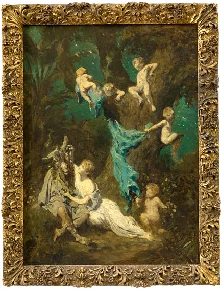 Rudolf Carl Huber: Entwurf für das Schlafzimmer der Kaiserin, nach 1884, Wien Museum