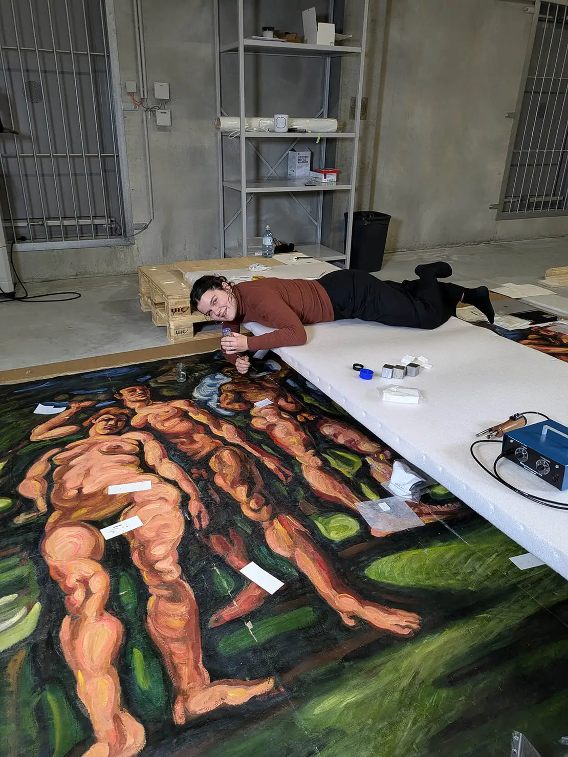 Restaurierungsarbeiten, Foto: Amelie Warnecke  