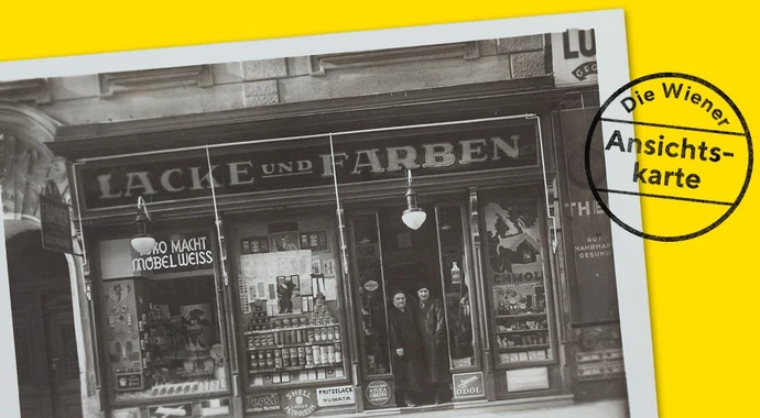 Farbenhandlung Rosa Heinz, 20., Klosterneuburgerstraße 65 (Fotografie: Foto-Anstalt Fritz Hrad), um 1930, Wien Museum