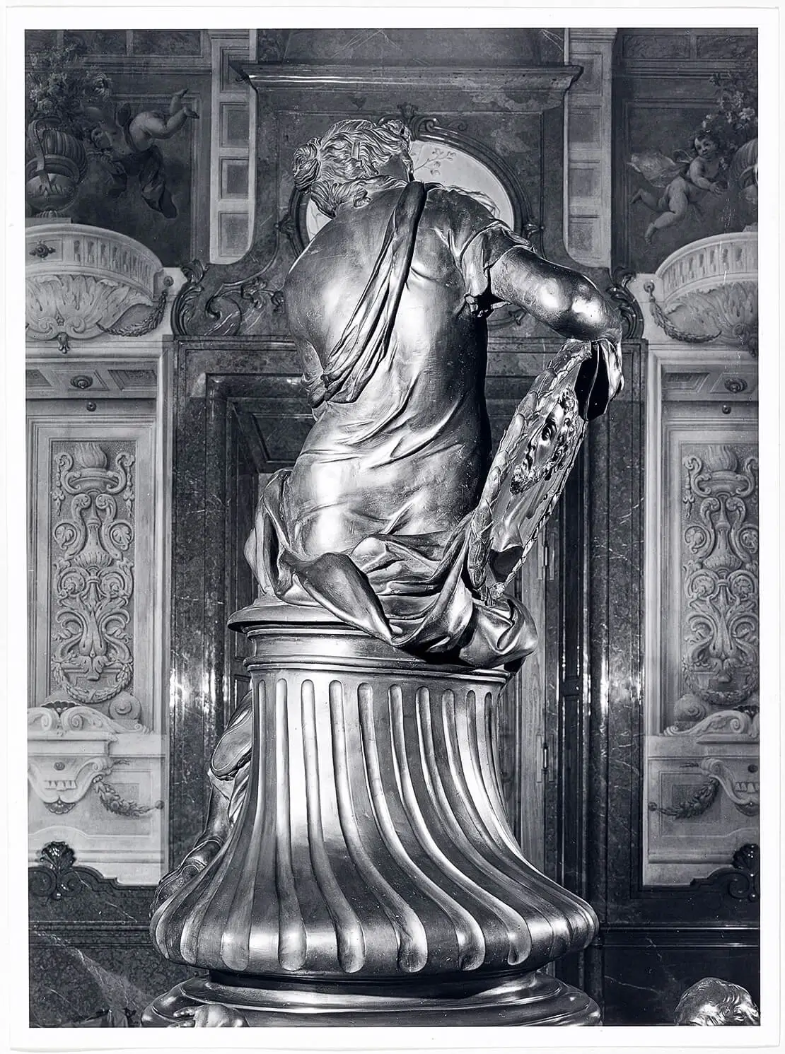 Providentia, Rückseite, Fotografie von Erwin Karl Meyer, um 1970, Wien Museum