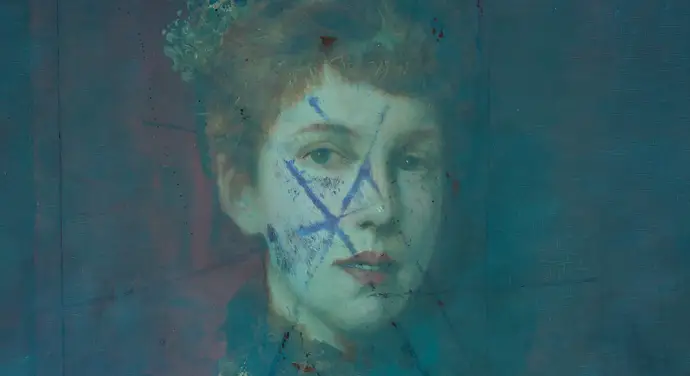 Das zerkratzte Porträt der Dora Gabillon