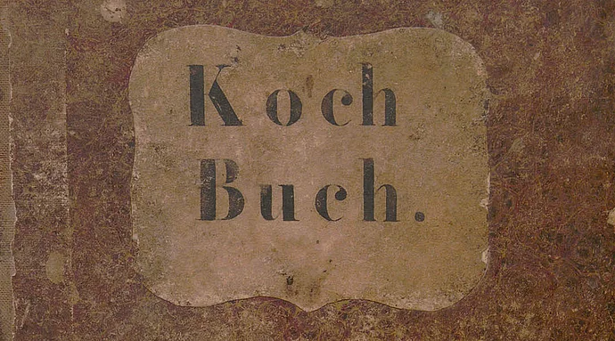 Handgeschriebenes Kochbuch, 19. Jahrhundert, aus dem Nachlass von Franz Ruhm, Wien Museum, Inv.-Nr. 313658/17