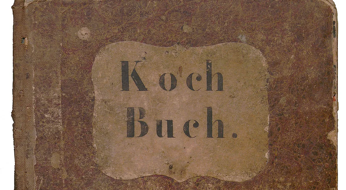 Handgeschriebenes Kochbuch, 19. Jahrhundert, aus dem Nachlass von Franz Ruhm, Wien Museum, Inv.-Nr. 313658/17  