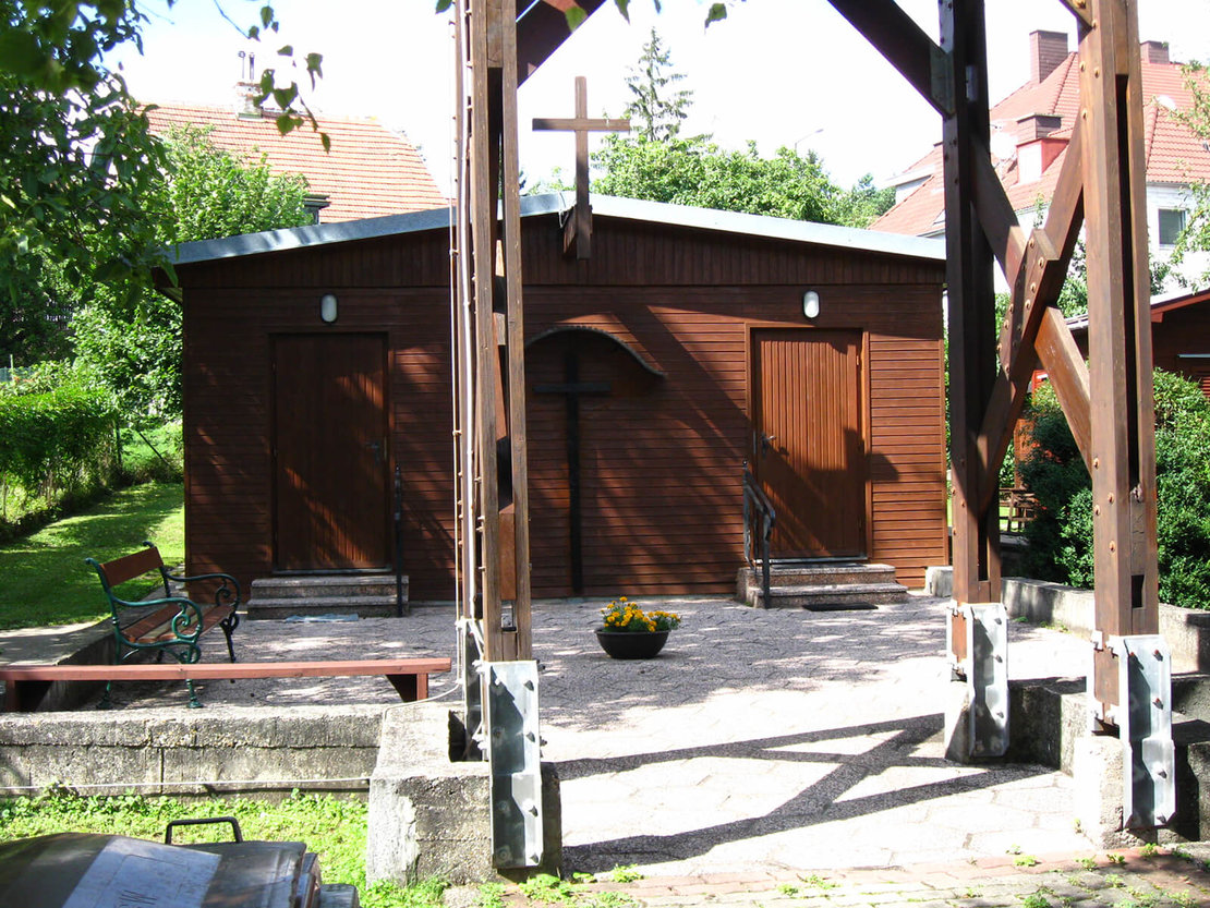 Die wiederaufgebaute „Fatimakirche“, Foto: Martin Wadsack/Wikimedia Commons 