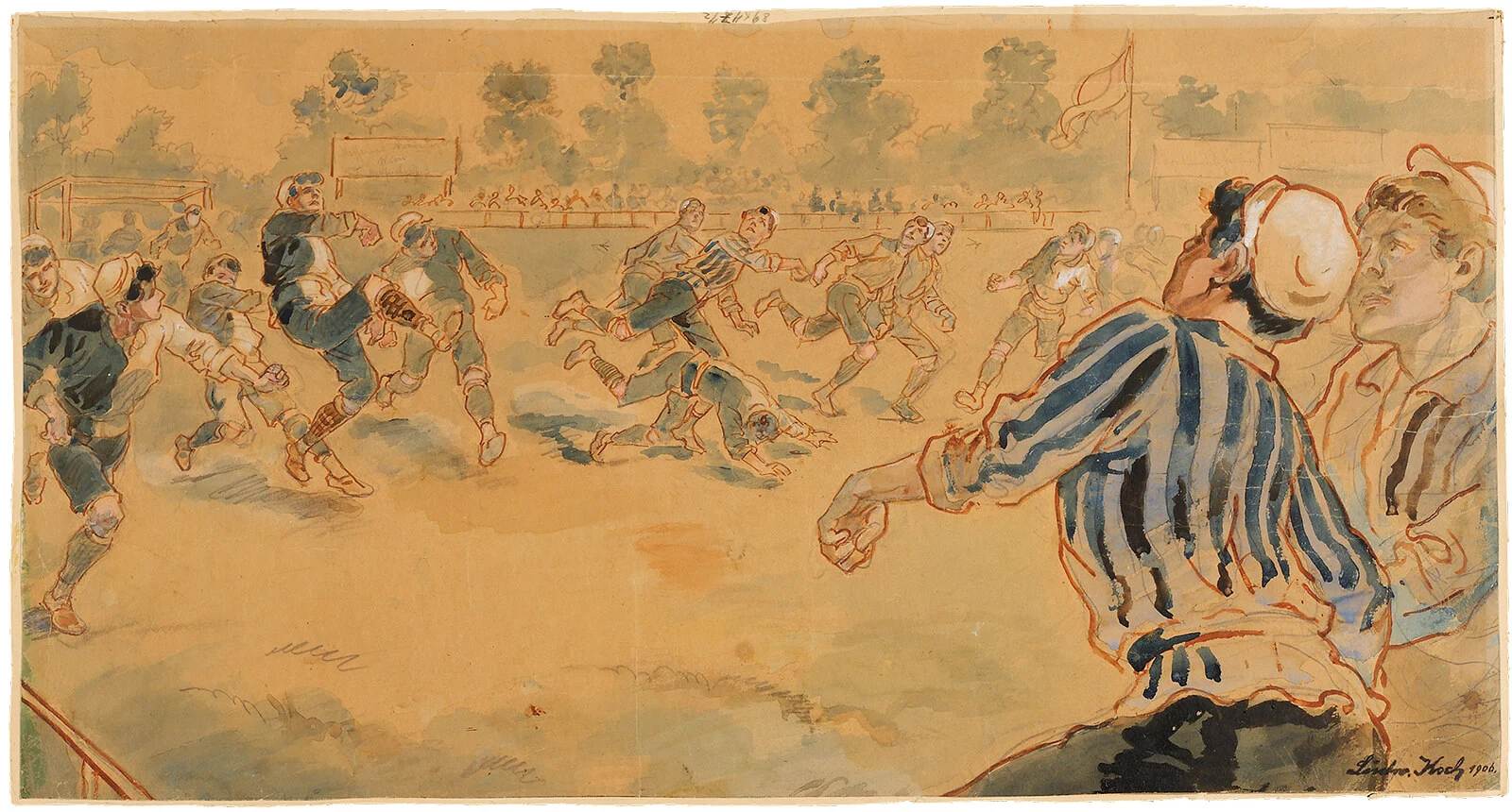 Ludwig Koch: Die Cricketer im Prater, 1906, Wien Museum