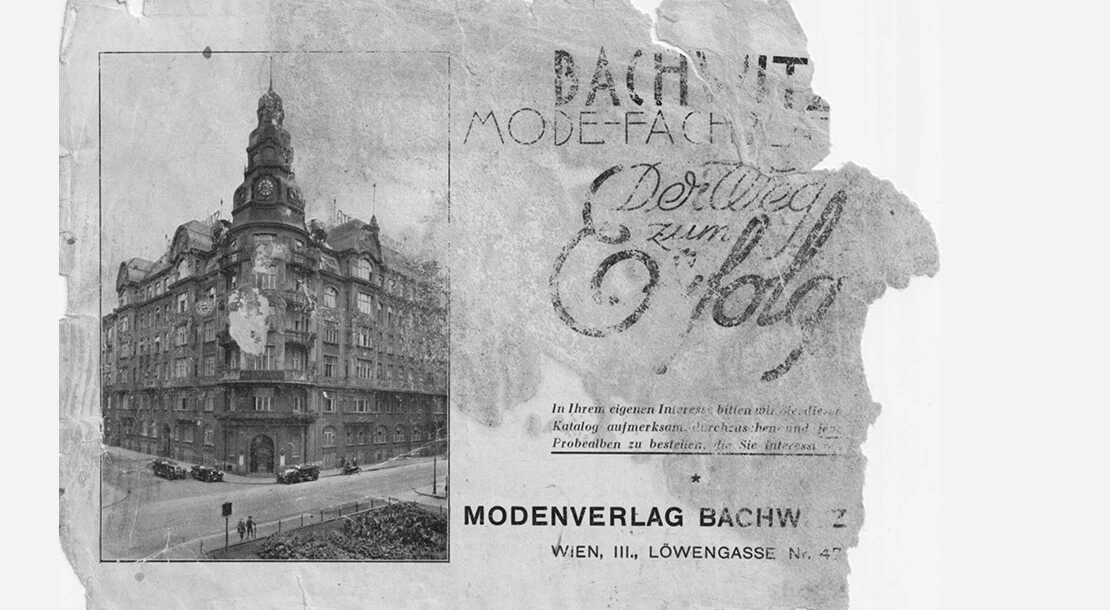 Der Modenverlag Bachwitz, Werbebroschüre, um 1930, Margarete Stickler  