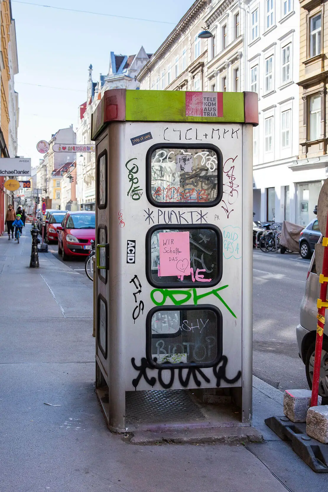 „Wir schaffen das“. Unbekannt, Burggasse, März 2020, Foto: Elodie Grethen, Wien Museum