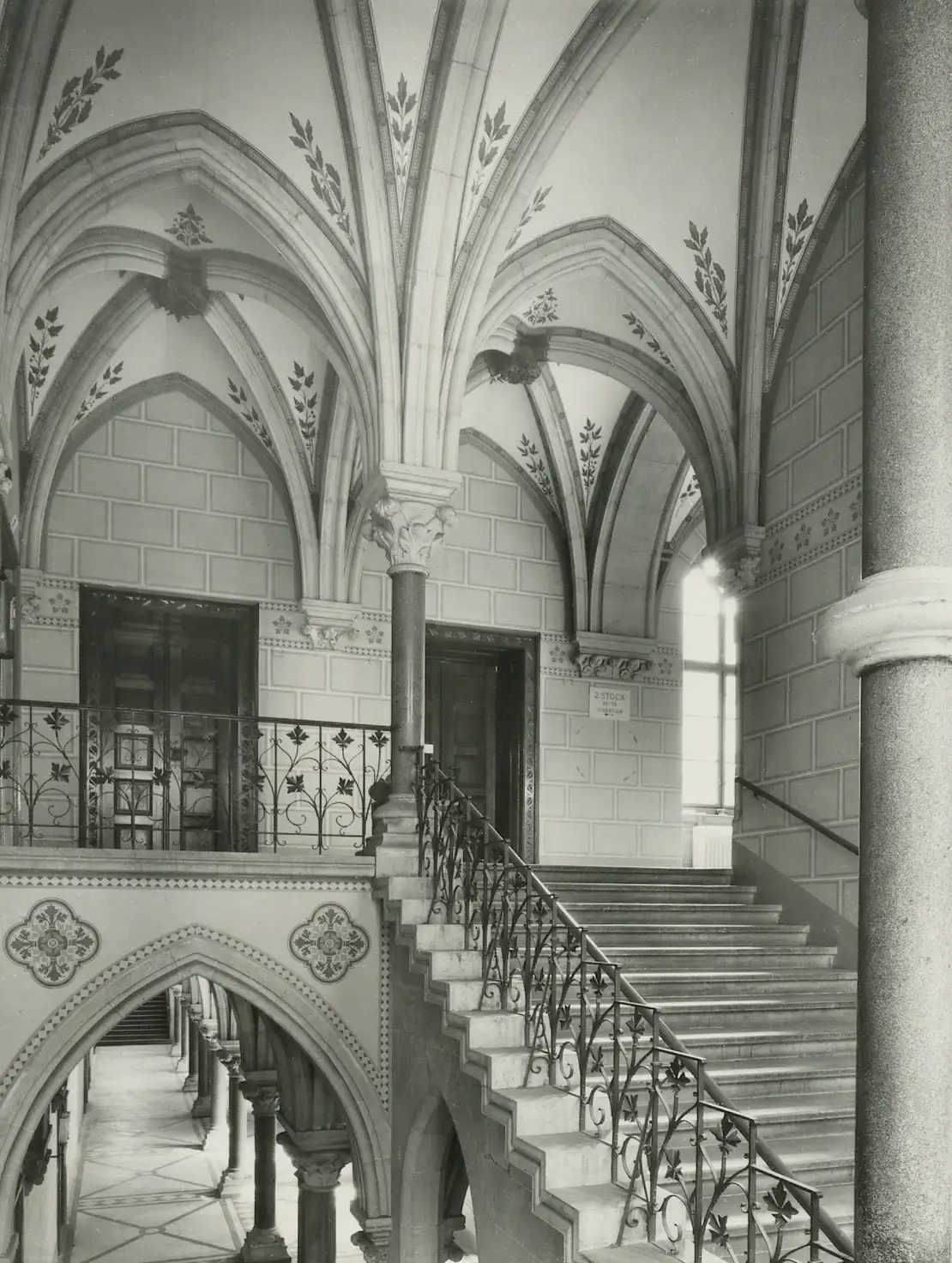 Johanna Fiegl: Fotodokumentation Ringstraße: Beethovenplatz 1, Akademisches Gymnasium, 1960er Jahre, Wien Museum, Inv.-Nr. 239396/1979