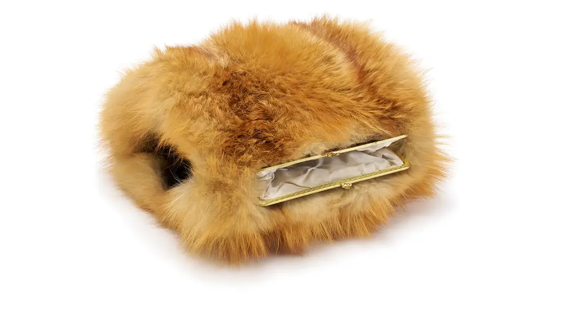 Muff, 1958, Rotfuchs, Metall, Kunstseide, Wien Museum, Inv.-Nr. M 20793/2, Foto: TimTom