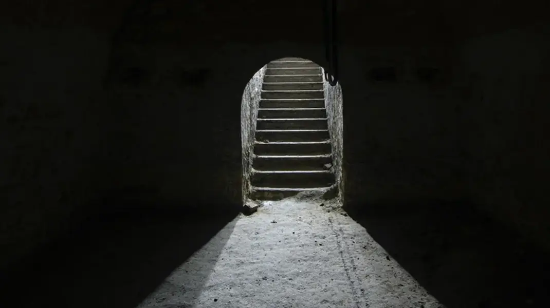 Ehemaliger Aufgang aus den Katakomben zum Deutschordenshaus, Foto: Thomas Keplinger 