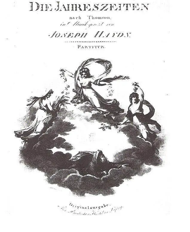 Partitur „Die Jahreszeiten“ von Joseph Haydn, Wikimedia Commons   